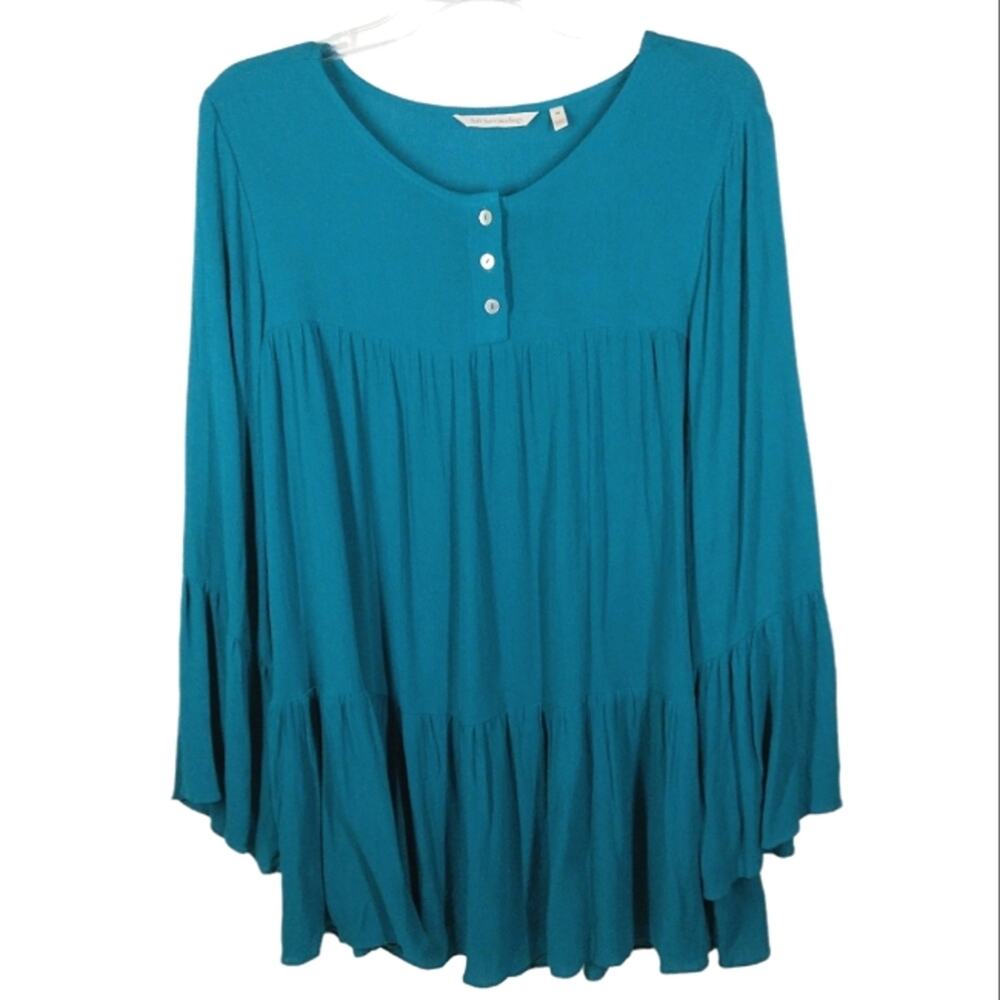 Soft Surroundings Tiered Peasant Top size Medium